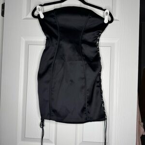 Elegant Black Strapless Dress (never worn)